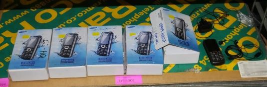 6x Samsung Mobile Phones with Chargers - GT-B2710