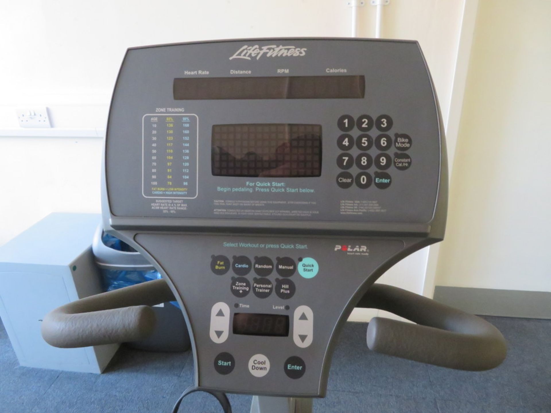 LIFE FITNESS MODEL 95Ri RECUMBANT EXERCISE BIKE - Image 3 of 3