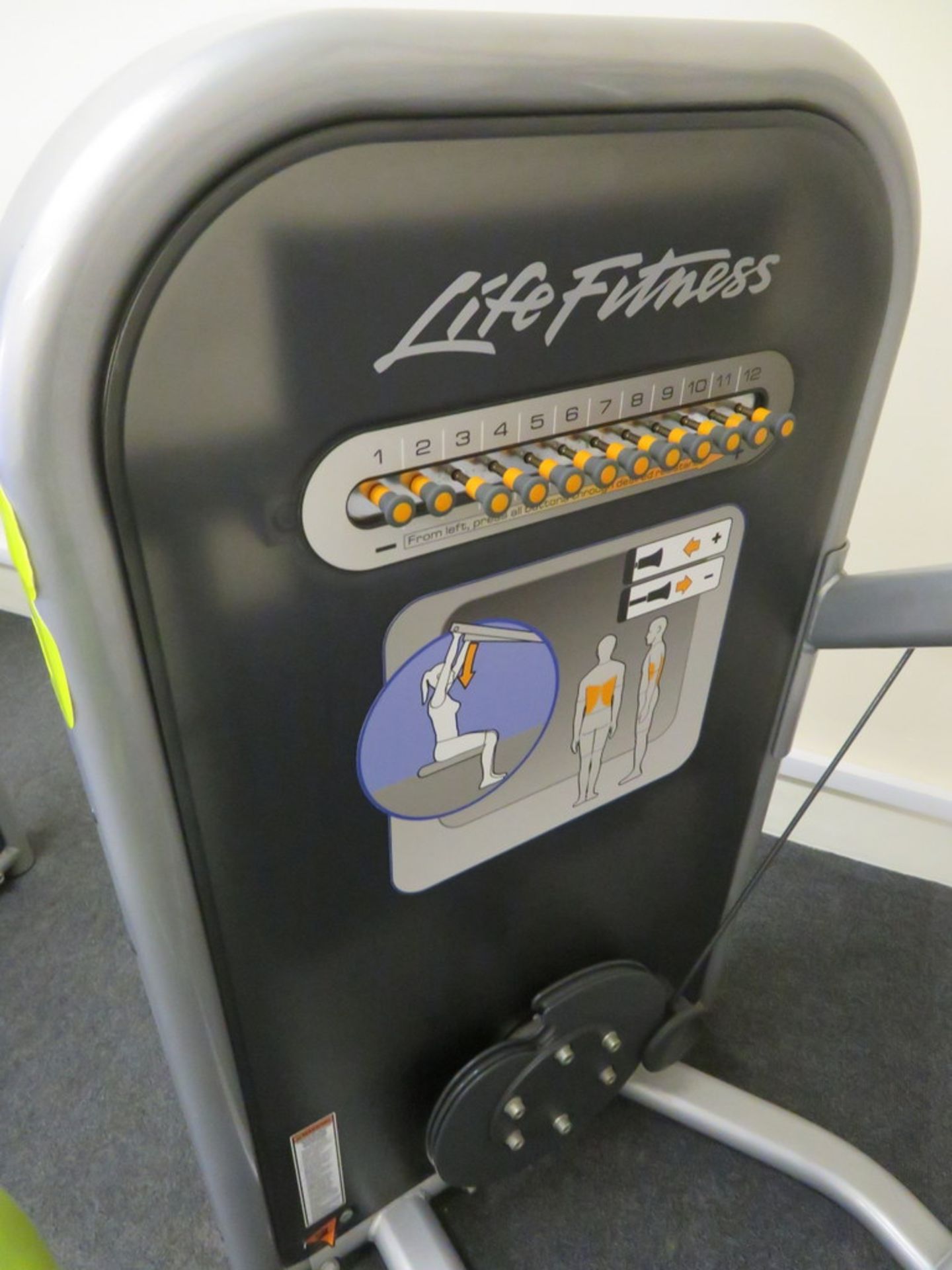 LIFE FITNESS RESISTANCE BAND LAT PULLDOWN - SEE DESCRIPTION RE INCLUSIVE LOT 39 - Image 2 of 3