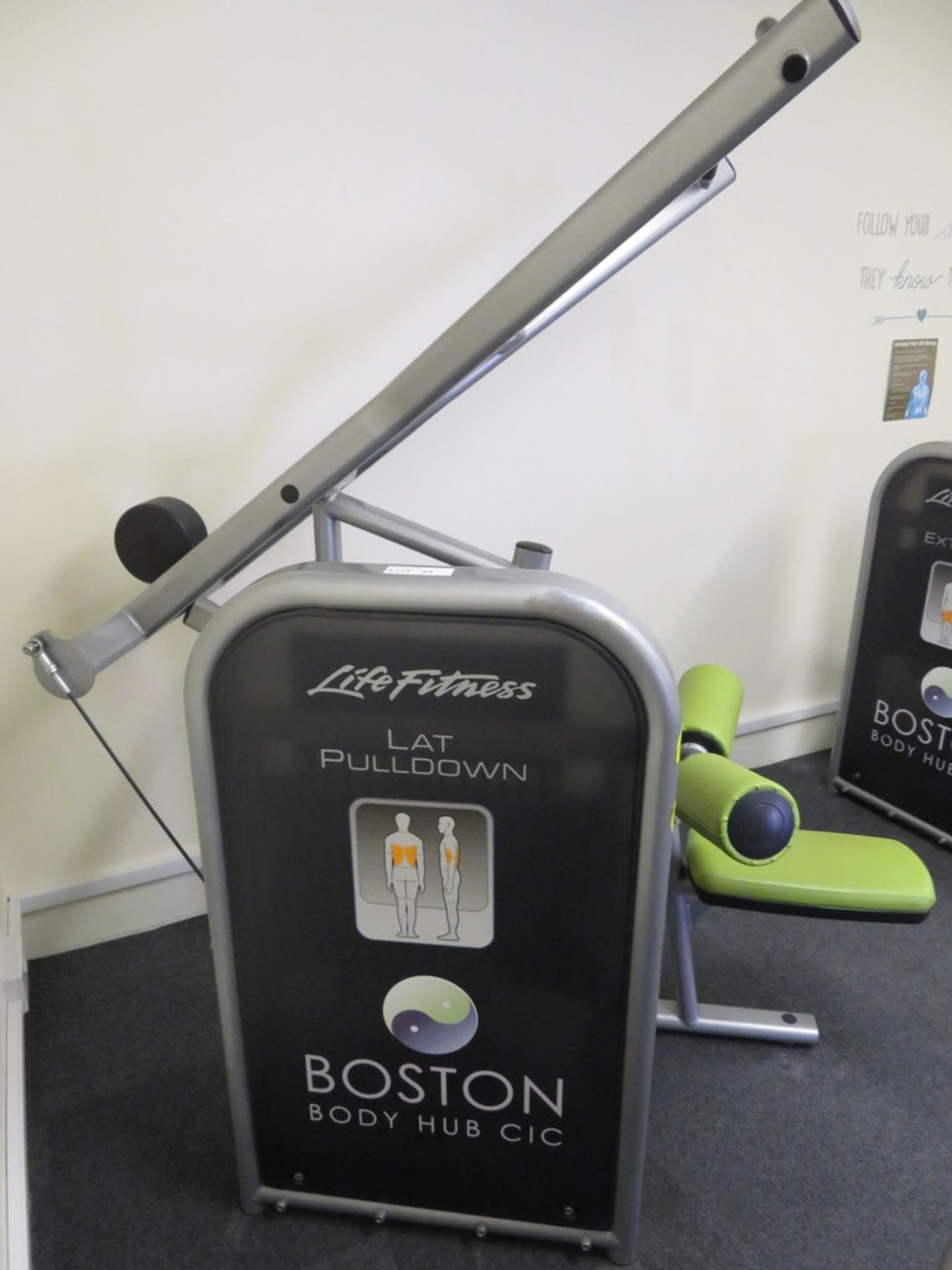 LIFE FITNESS RESISTANCE BAND LAT PULLDOWN - SEE DESCRIPTION RE INCLUSIVE LOT 39 - Image 3 of 3