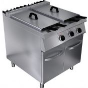Rexmartins Model G7F200E Electric Twin Tank Fryer, 3 Phase, 28KW, 800mm W, New & Boxed