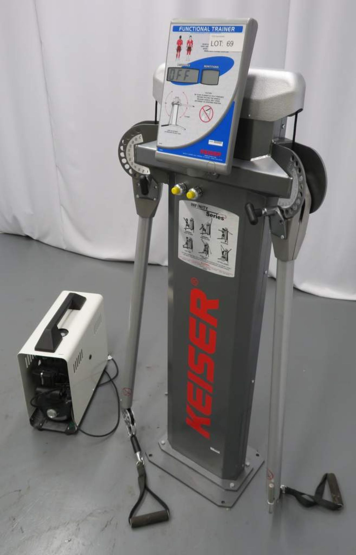 Keiser Infinity Series Functional Trainer, Model: 003020PS, Complete With Resistance Compressor. - Image 9 of 9