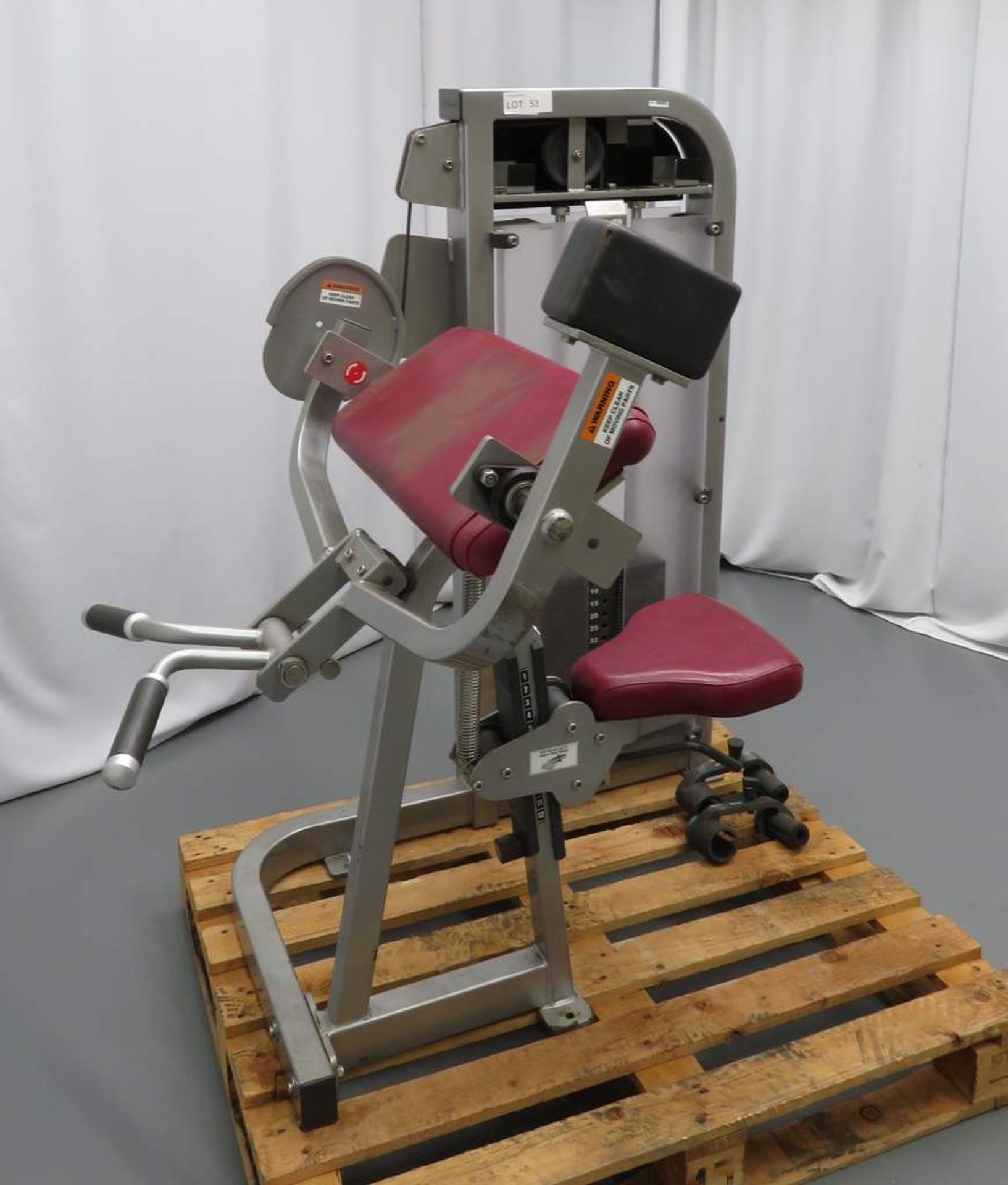 Life Fitness Selection Series Biceps Curl Machine.