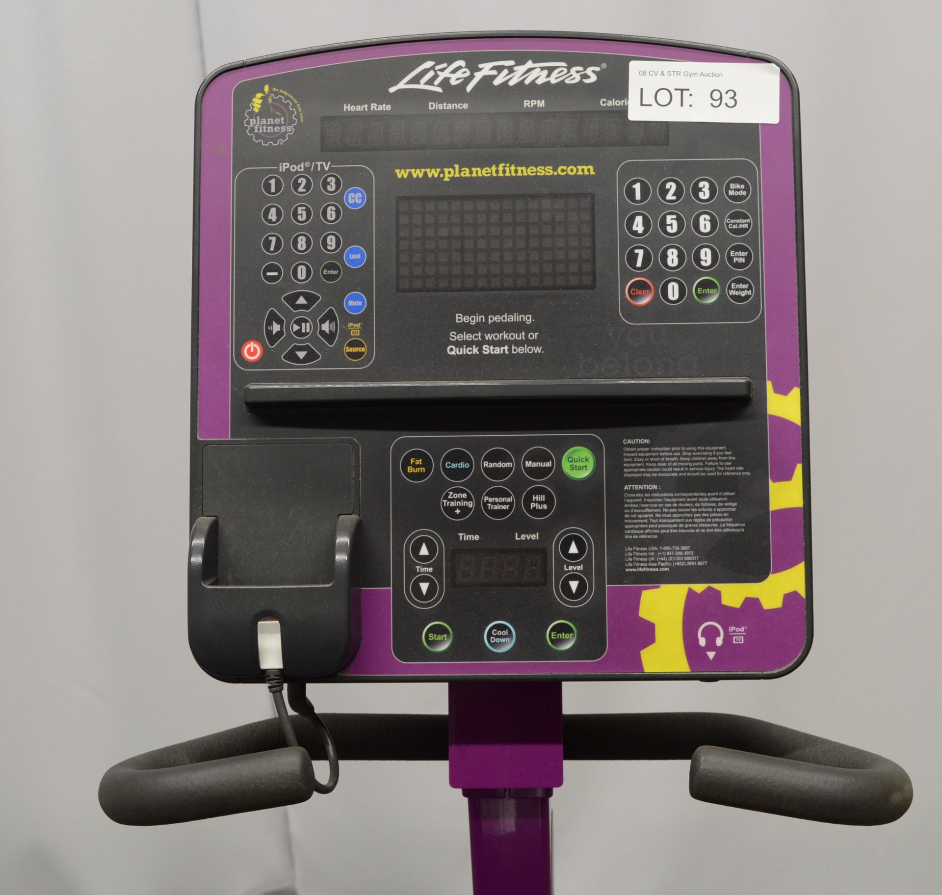 Life Fitness, Model: Integrity CLSR, Recline Exercise Bike, Life Cycle. - Image 6 of 6