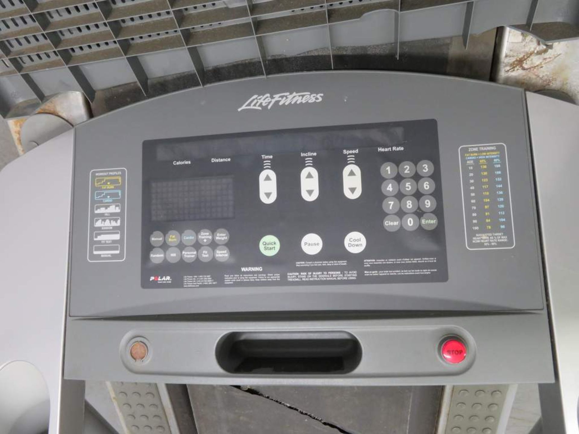 Life Fitness, Model: 95Ti, Treadmill. - Image 5 of 10