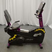 Life Fitness, Model: Integrity CLSR, Recline Exercise Bike, Life Cycle.