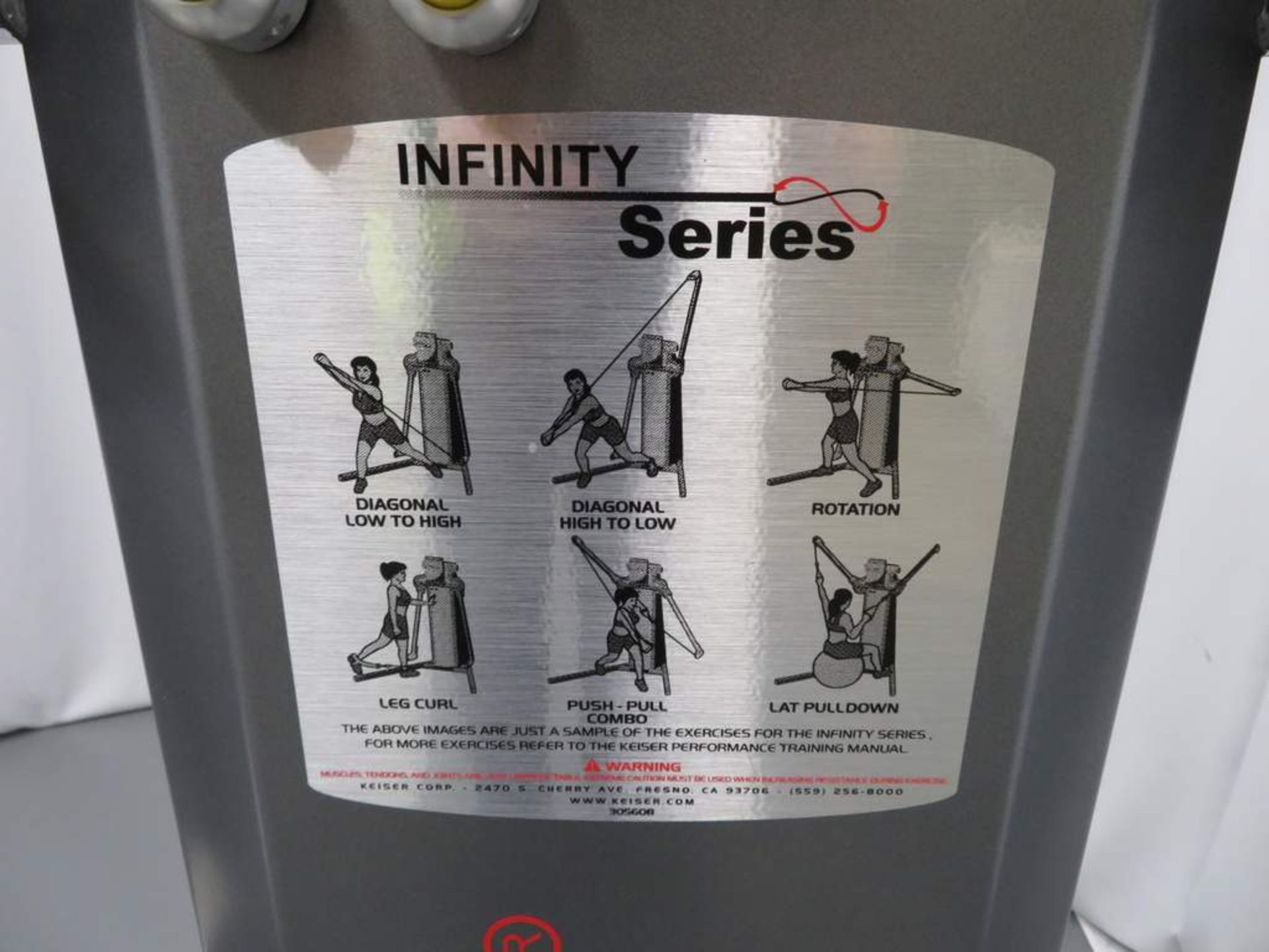 Keiser Infinity Series Functional Trainer, Model: 003020PS, Complete With Resistance Compressor. - Image 4 of 9