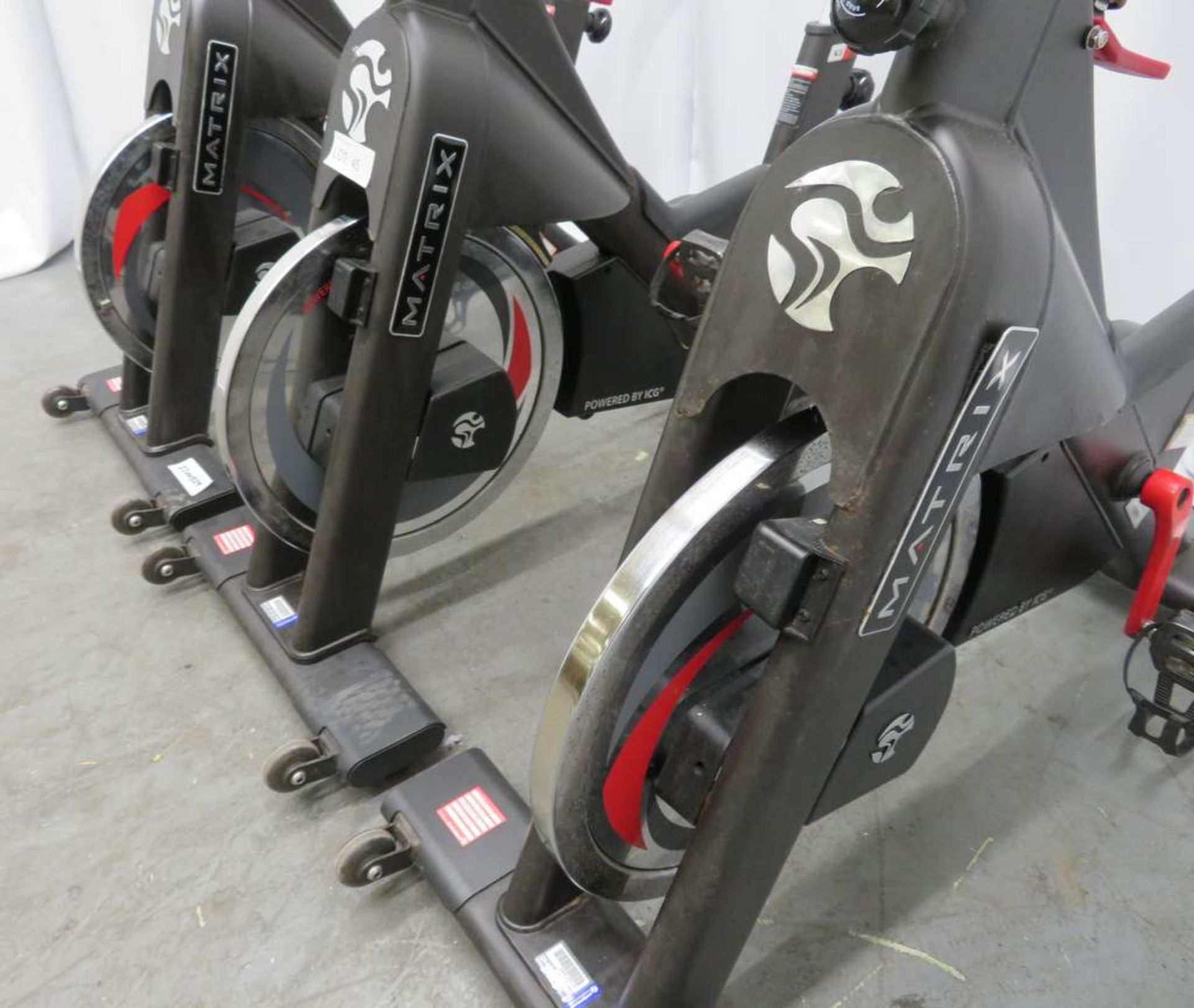 3x Matrix Model: IC3 Series Spin Bike, Complete With Digital Console. - Image 3 of 10