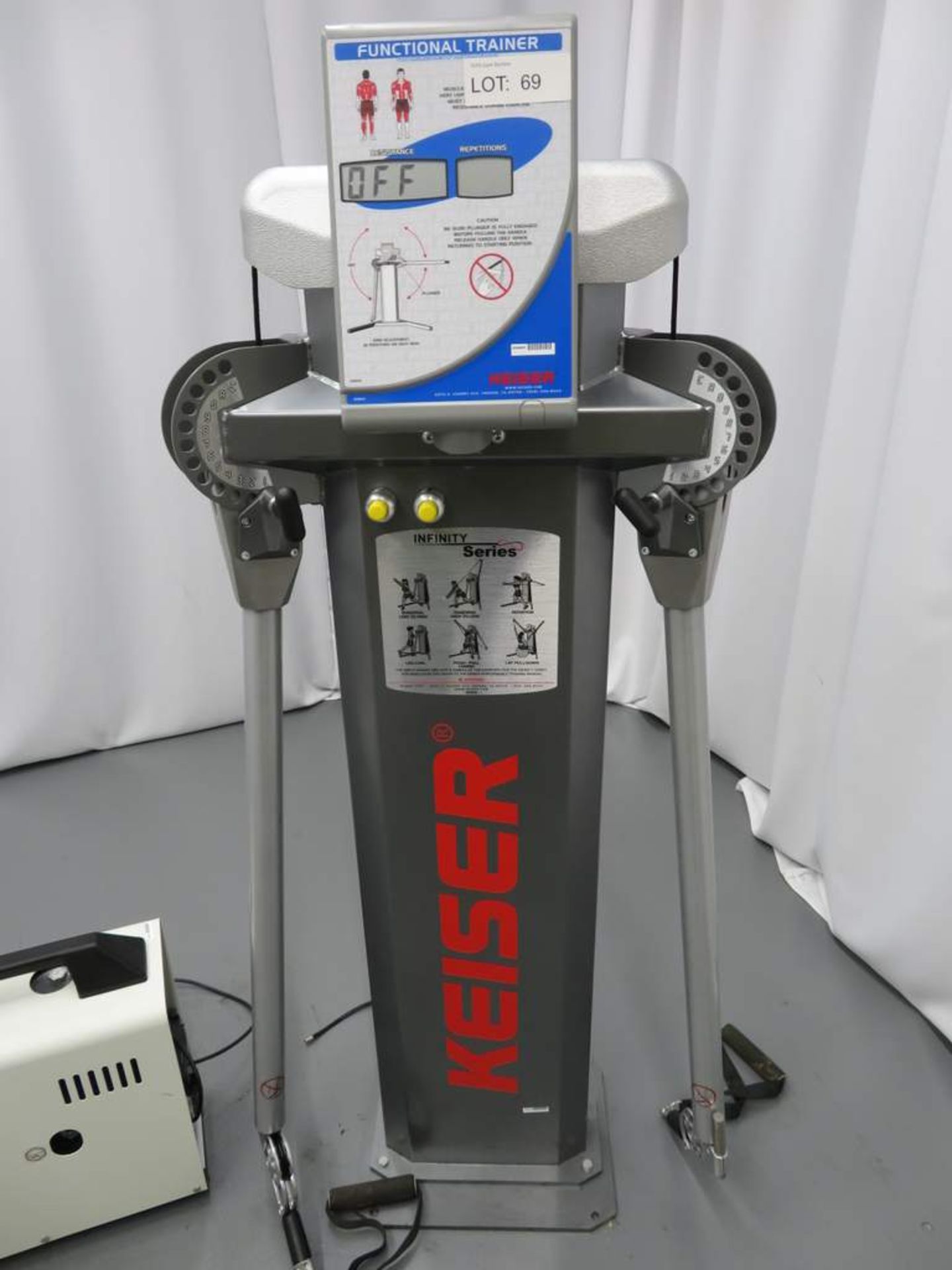 Keiser Infinity Series Functional Trainer, Model: 003020PS, Complete With Resistance Compressor. - Image 3 of 9