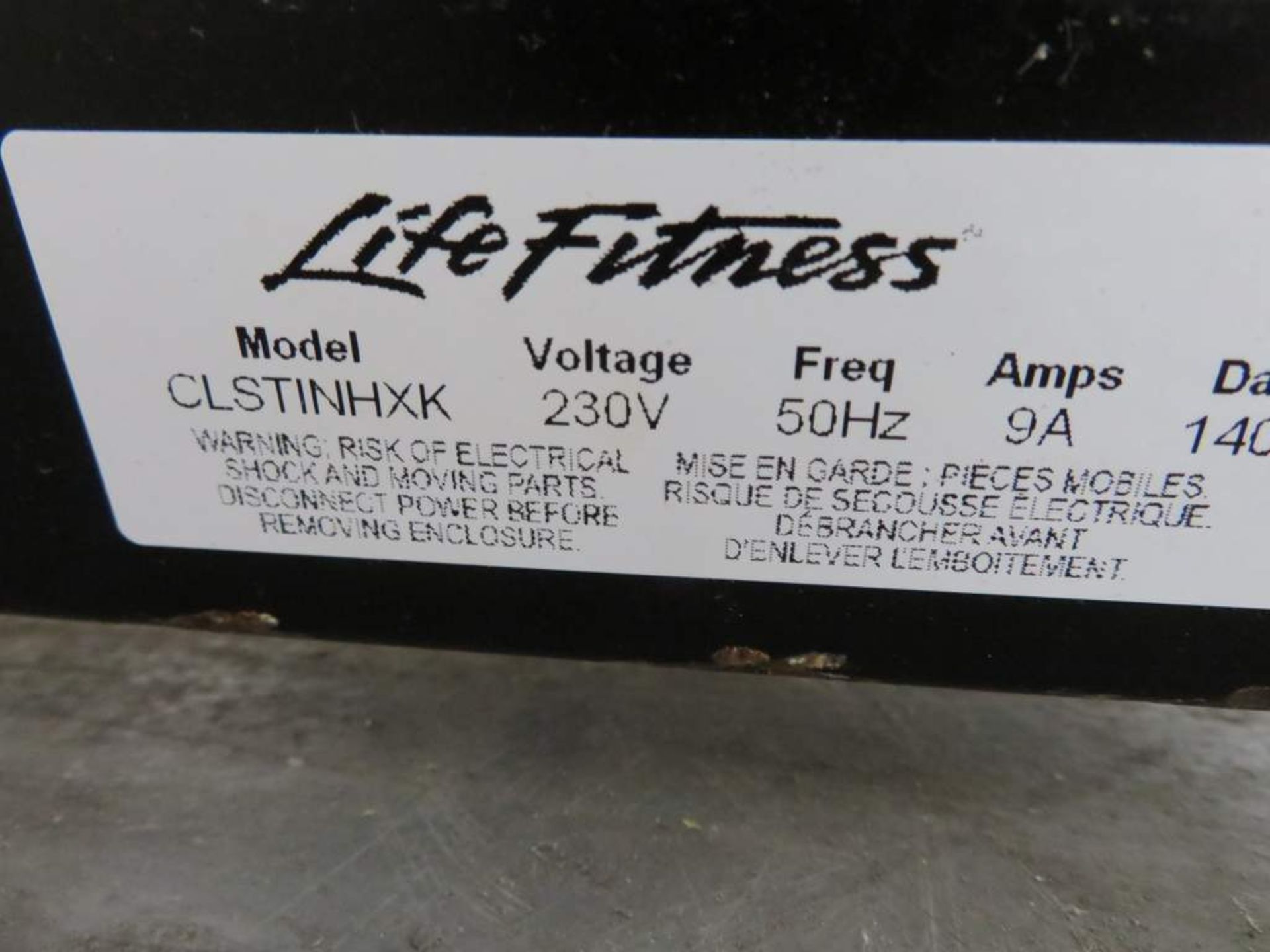 Life Fitness, Model: CLSTINHXK, Treadmill. - Image 8 of 9