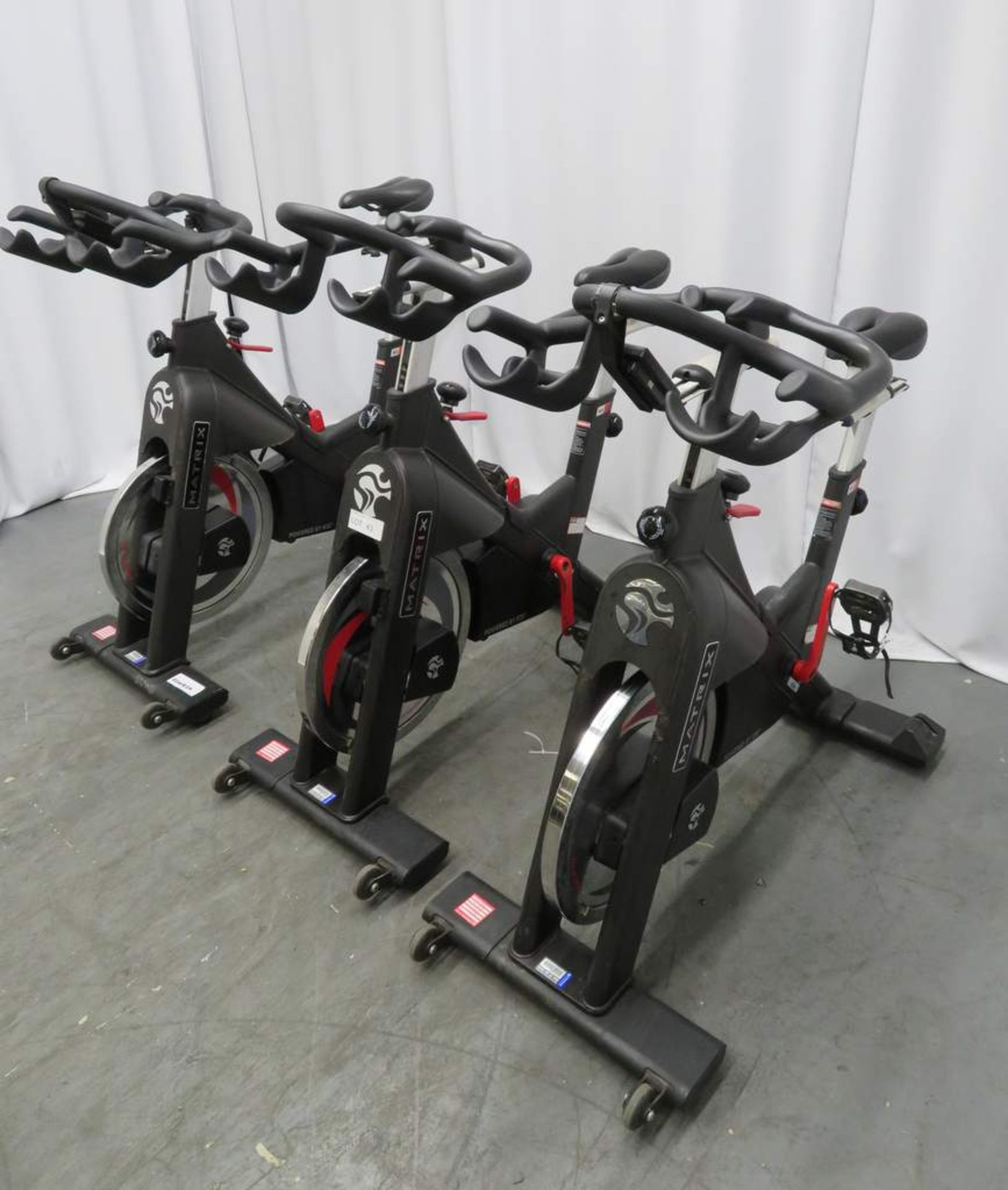 3x Matrix Model: IC3 Series Spin Bike, Complete With Digital Console. - Image 2 of 10