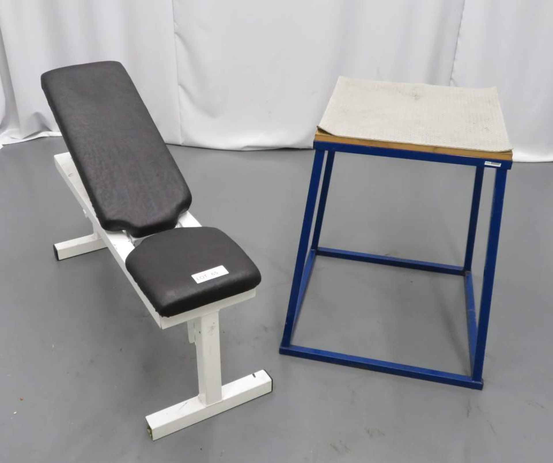 Adjustable Gym Bench & Box Jump Table.