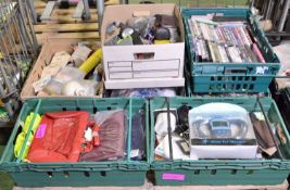 Pallet of Assorted Domestic Items inc DVDs & Handbags.