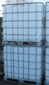 2x 1000LTR Intermedite bulk containers