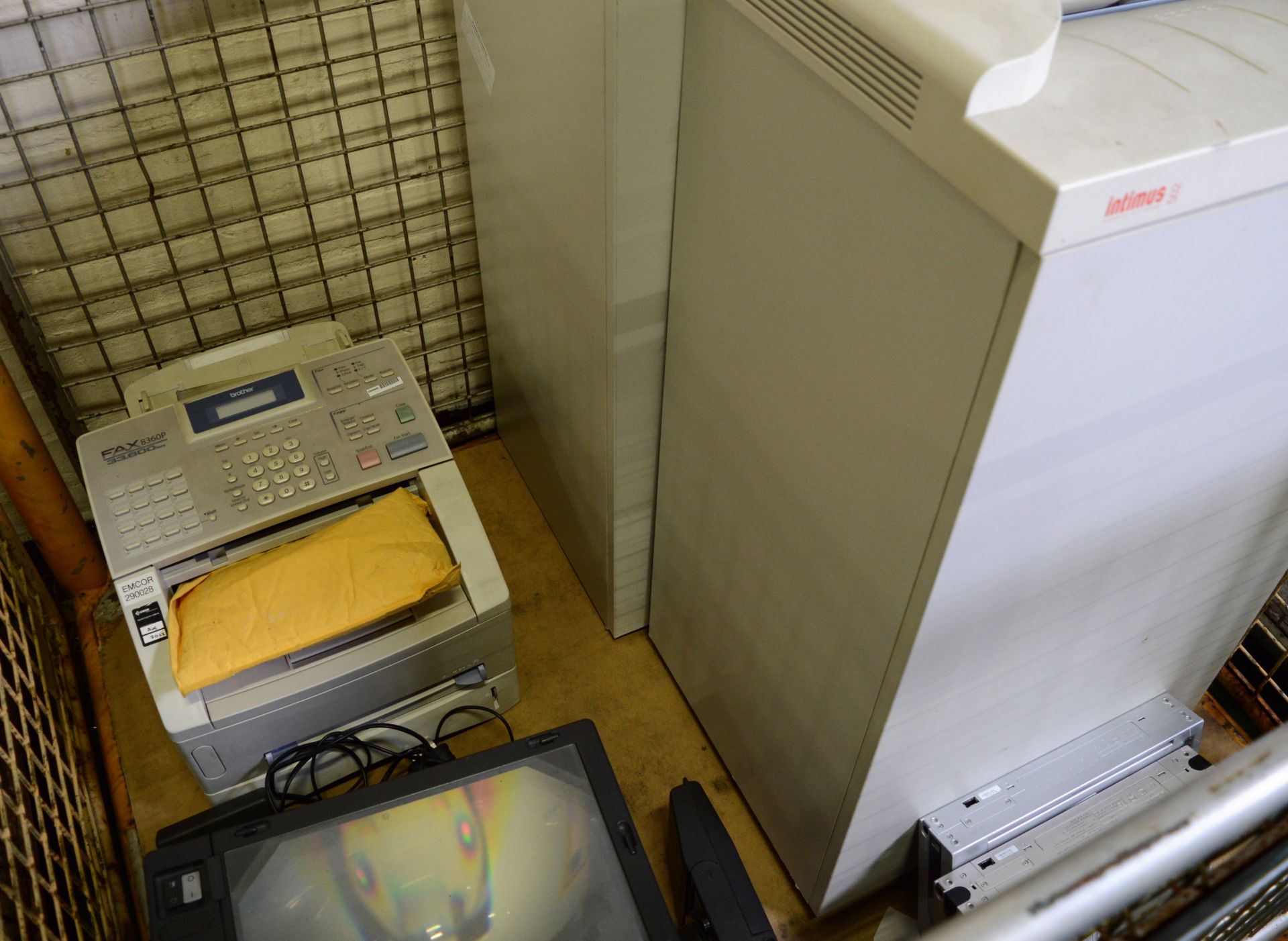 Geha 2000LW OHP. 2x Intimus 502cc Shredders. Brother 8360P Fax Machine. Canon IP90 Printer - Image 2 of 2