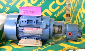 Stanhope Hydraulic Pump & Dual Voltage Electric Motor.