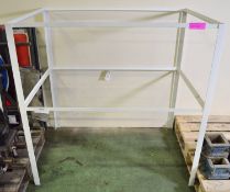 White Painted Steel Frame L1210 x W810 x H1200mm.