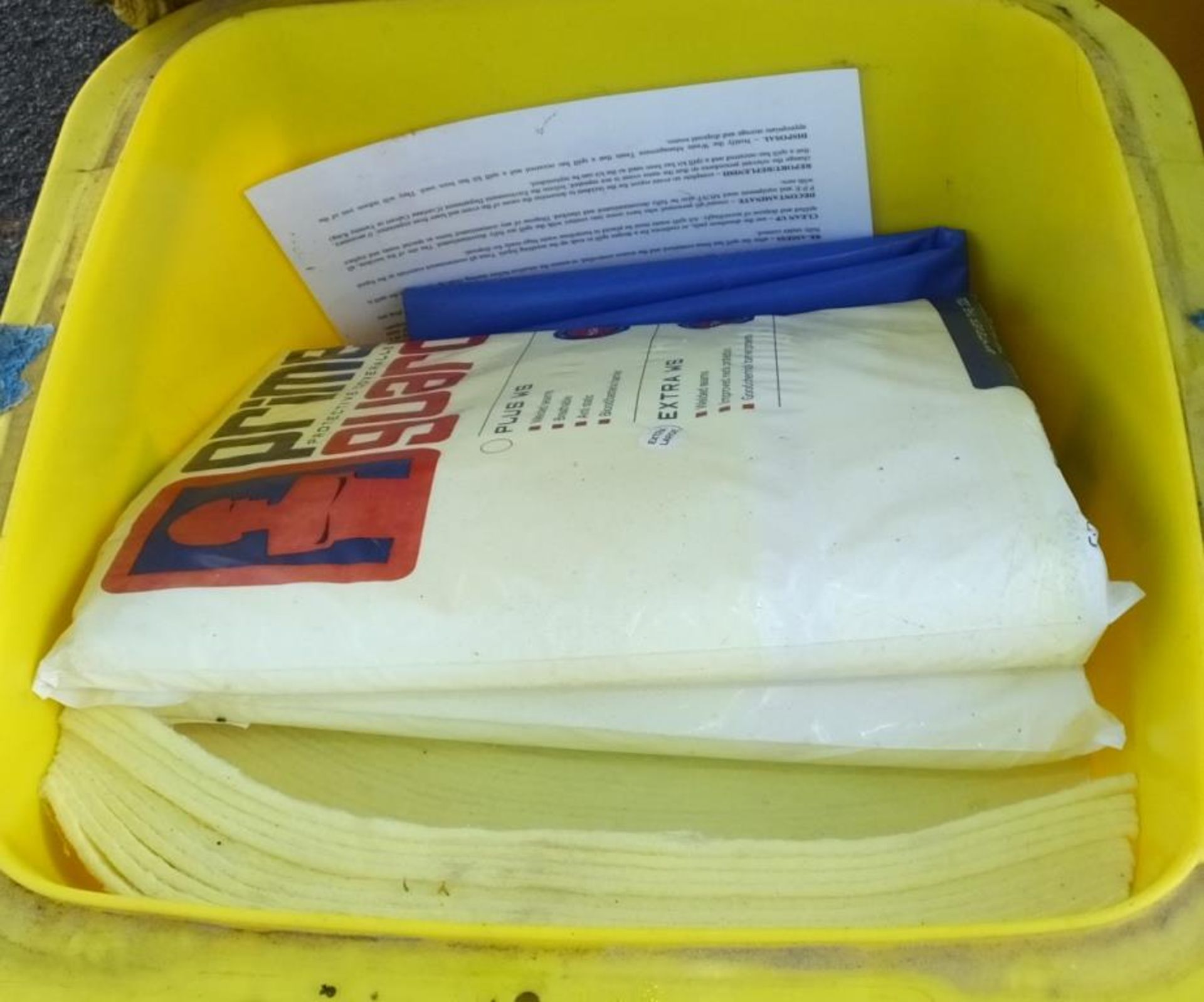 Chemical Spill Kit in Yellow Bin - Image 2 of 2