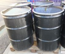 4x Metal 45 Gallon Drums