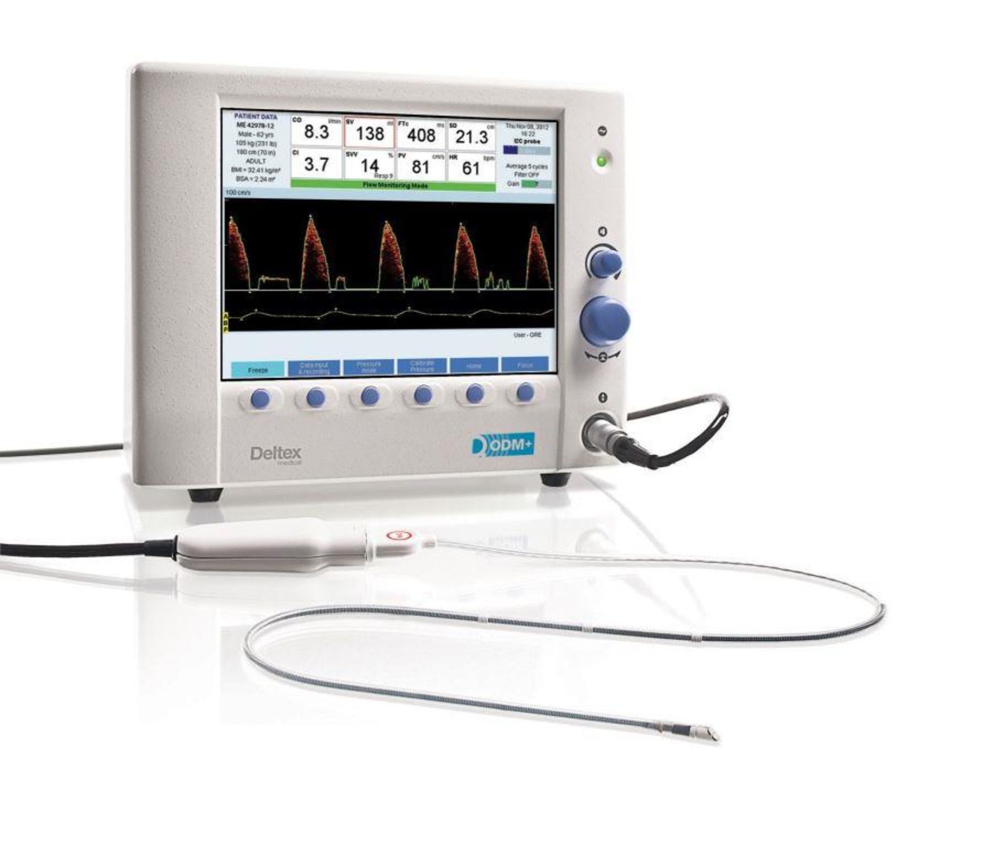 LOCATED OFF SITE - 5x Deltex CardioQ-ODM+ patient monitors - The world’s first fluid manag - Image 10 of 10