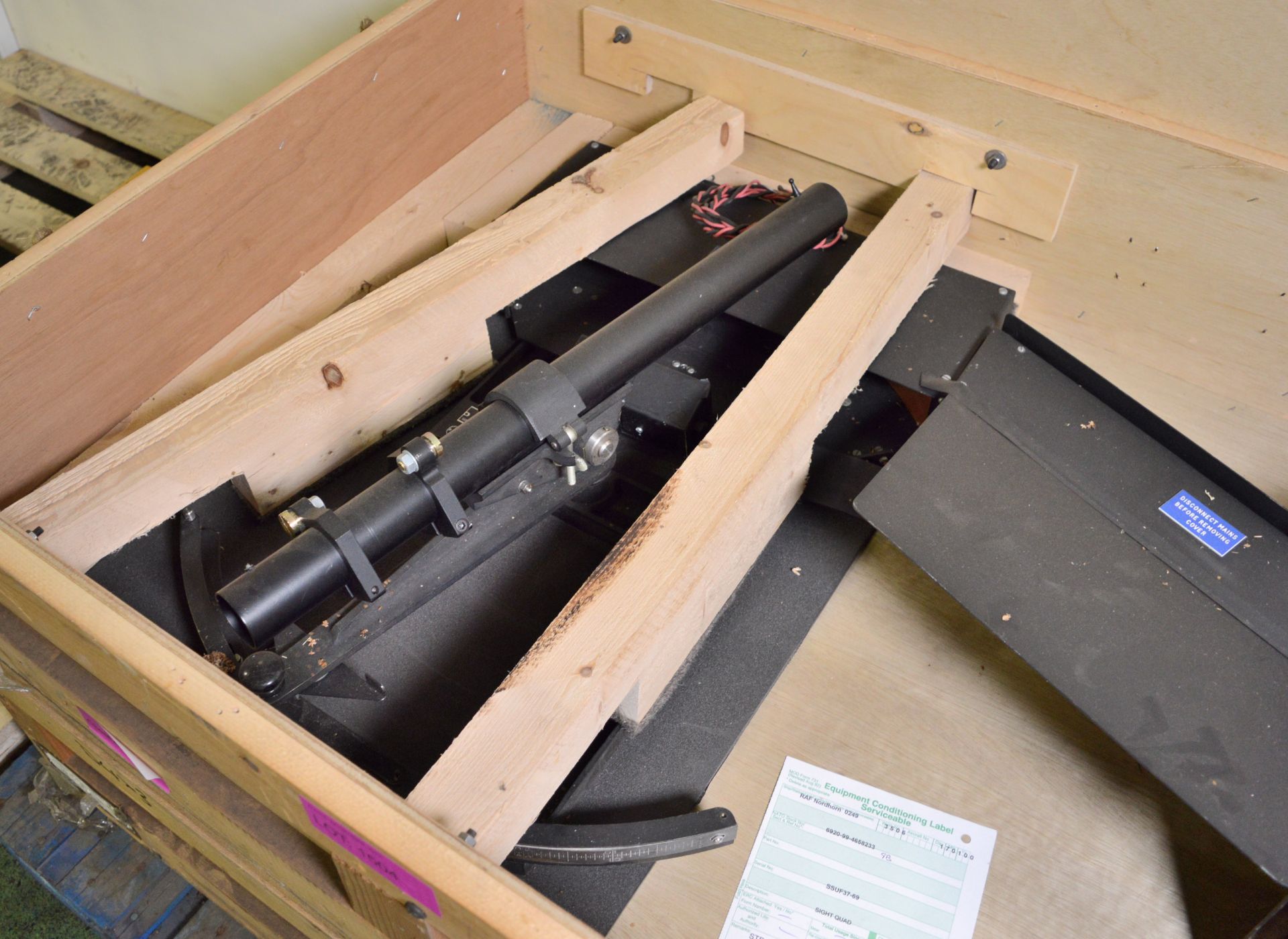 2x Sighting Quadrant Assemblies in wooden crates - Image 2 of 2