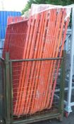 17x Heras Fencing Panels - L1880 x H2000mm, 25x x Heras Fencing Weight Blocks