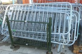 10x Freestanding Metal Barriers L2170 x H1900mm