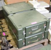 4x Ex Military Hard Cases 590 x 470 x 210mm.