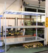 Racking Assembly Including - Galvanised Upright Racking 224cm, Galvanised Beams