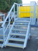 Mobile Stepped Platform Resin Plastic L2300 x W1300 x H1570mm