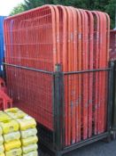 24x Heras Fencing Panels - L1880 x H2000mm, 25x x Heras Fencing Weight Blocks