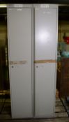 2x Bisley 1 Door Lockers L 370 x W 370 X H 1800mm.