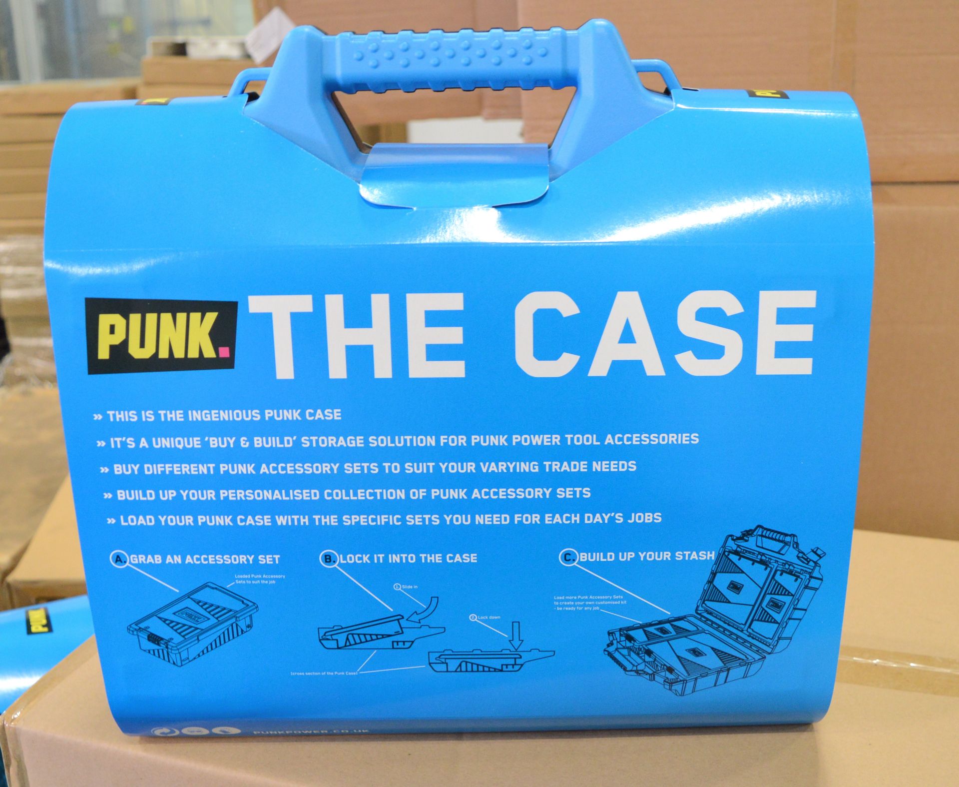 16x Punk Plastic Carry Cases. - Image 2 of 2