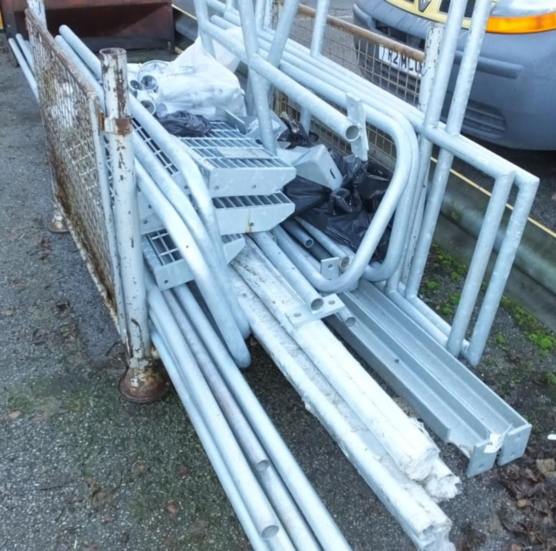 Galvanised Poles and Frame Work Assembly - Image 2 of 4