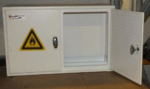 Small Metal Storage Cabinet L640 x W240 x H400mm