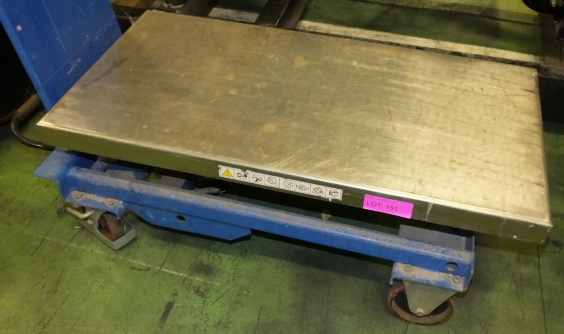 Mobile Platform Lift SWL 750KG Blue - Image 2 of 2