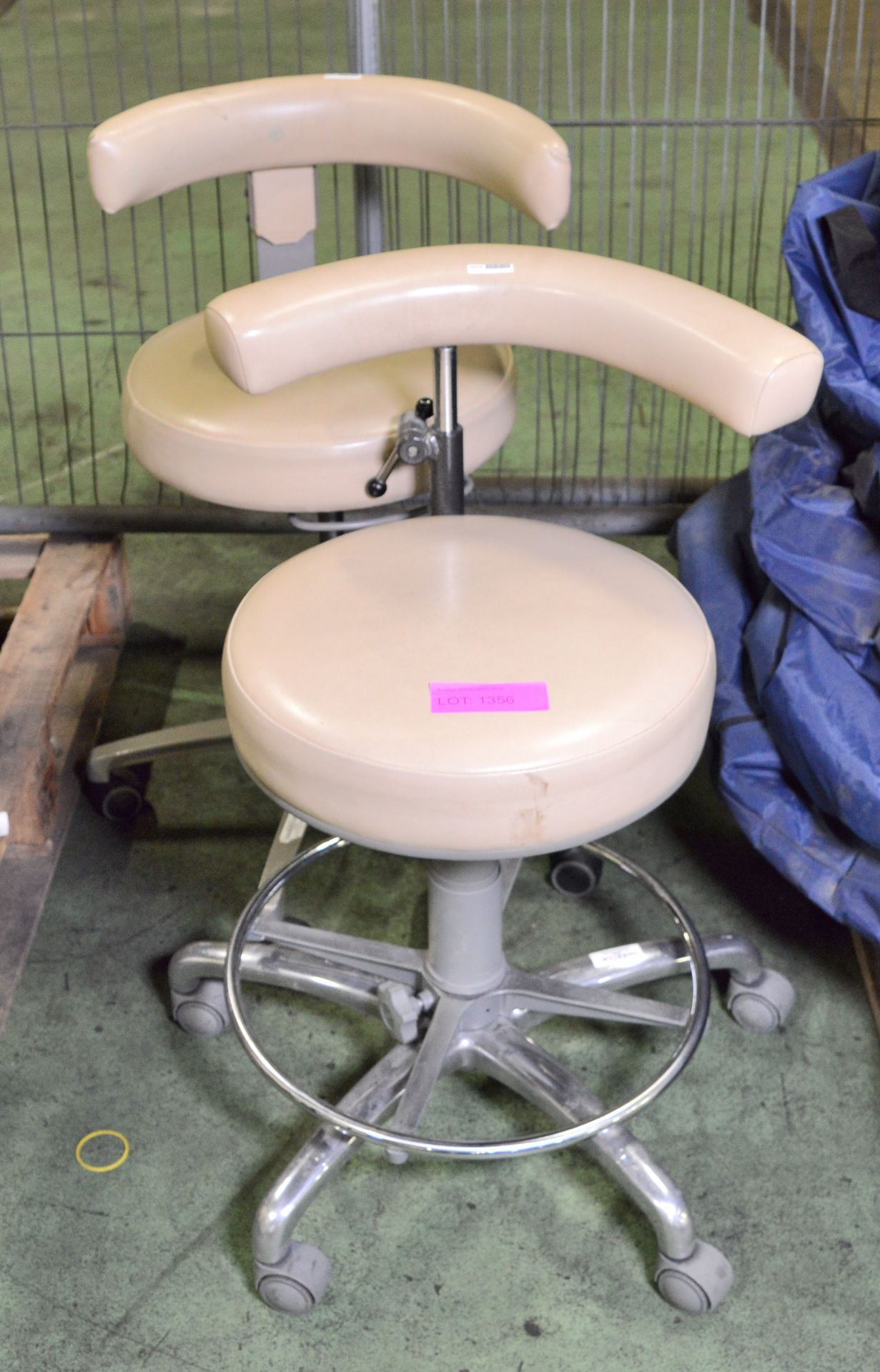 2x Circular Dentist's Chairs.