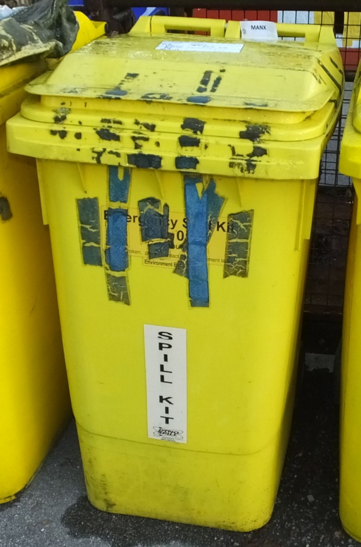 Chemical Spill Kit in Yellow Bin