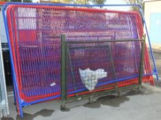 15x Heras Fencing Panels - L3460 x H2000mm, 25x x Heras Fencing Weight Blocks