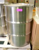 Stainless Steel 45 Gallon Drum.