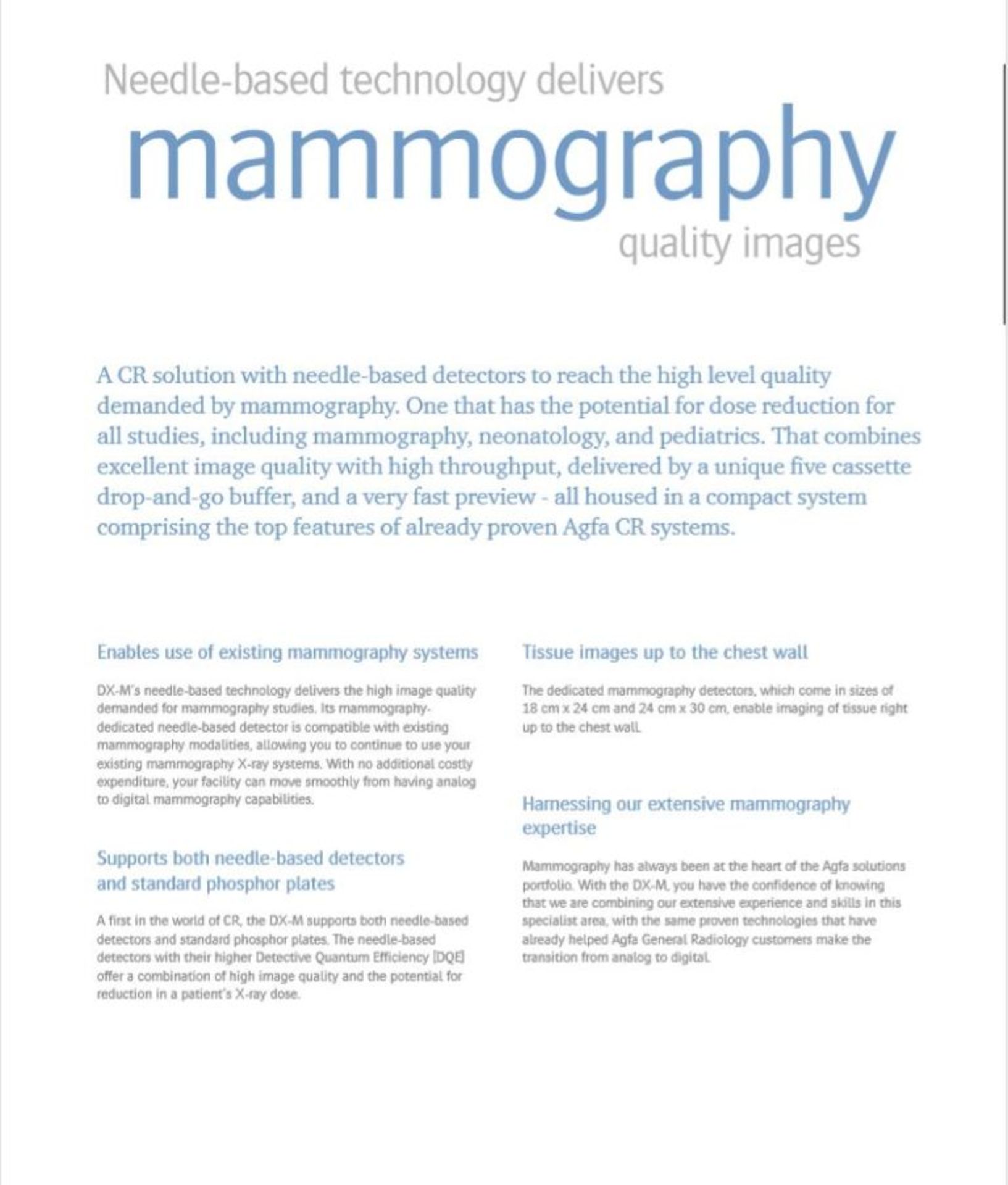 LOCATED OFF SITE - Agfa HealthCare’s DX-M CR (Computed Radiography) solution with needle-b - Image 16 of 16