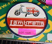 Lambretta Cast Sign.