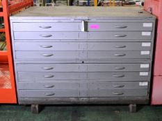 Metal Drawing Plan Cabinet L 1480 x W 890 x H1000mm.