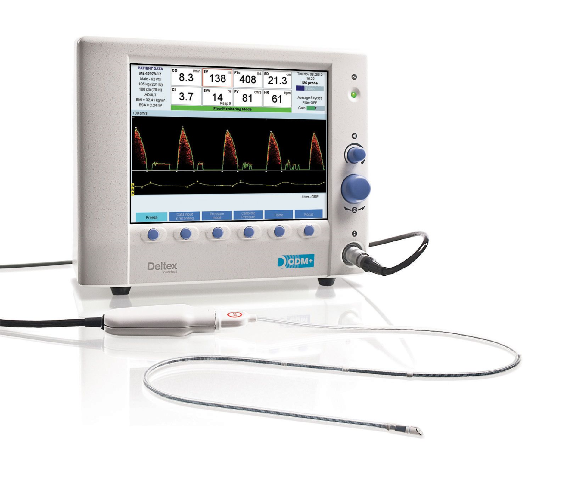 LOCATED OFF SITE - 10x Deltex CardioQ-ODM+ patient monitors - The world’s first fluid mana - Image 9 of 10