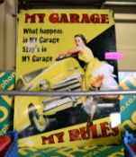 My Garage Tin Sign 700 x 500mm.