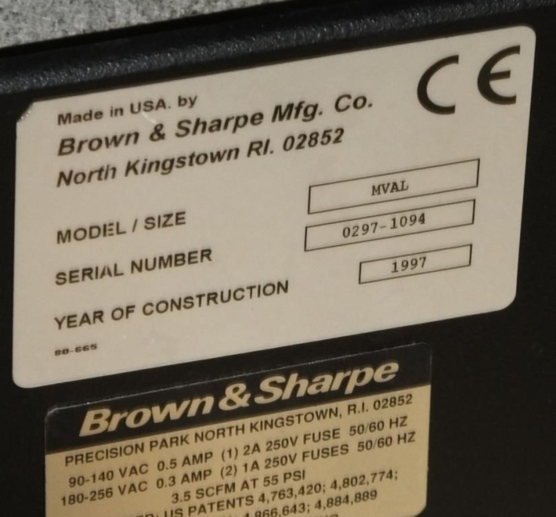 Brown & Sharpe Precise XYZ Measuring Table - Model NVAL - Image 5 of 6