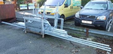 Galvanised Poles and Frame Work Assembly