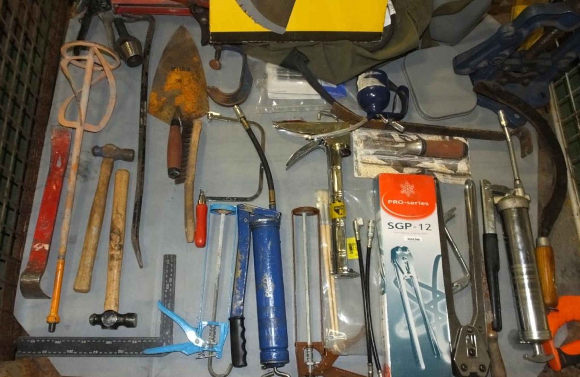 Hand Tools - Hammers, Saws, Clamps, Grease Guns, Dewalt Circular Saw blade - Image 3 of 5