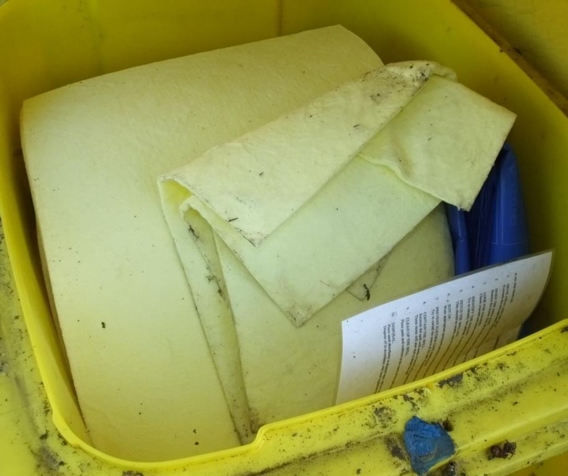 Chemical Spill Kit in Yellow Bin - Image 2 of 2