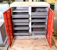 Metal Multi Drawer Tool Cabinet L 1000 x W 500 x H 1000mm.